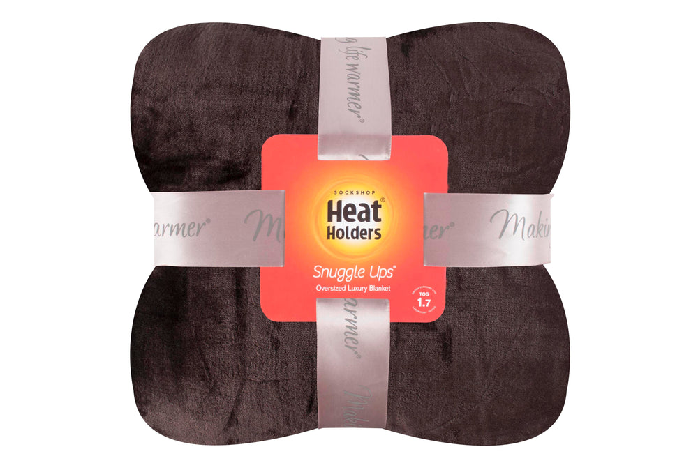 Couverture/jet thermique en polaire de luxe - Chocolat chaud