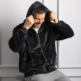 Pullover ajusté en polaire zippé HEAT HOLDERS pour homme