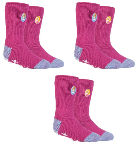 OFFRE SPÉCIALE ... 3 paires de chaussettes pour enfants DISNEY PRINCESS Slipper